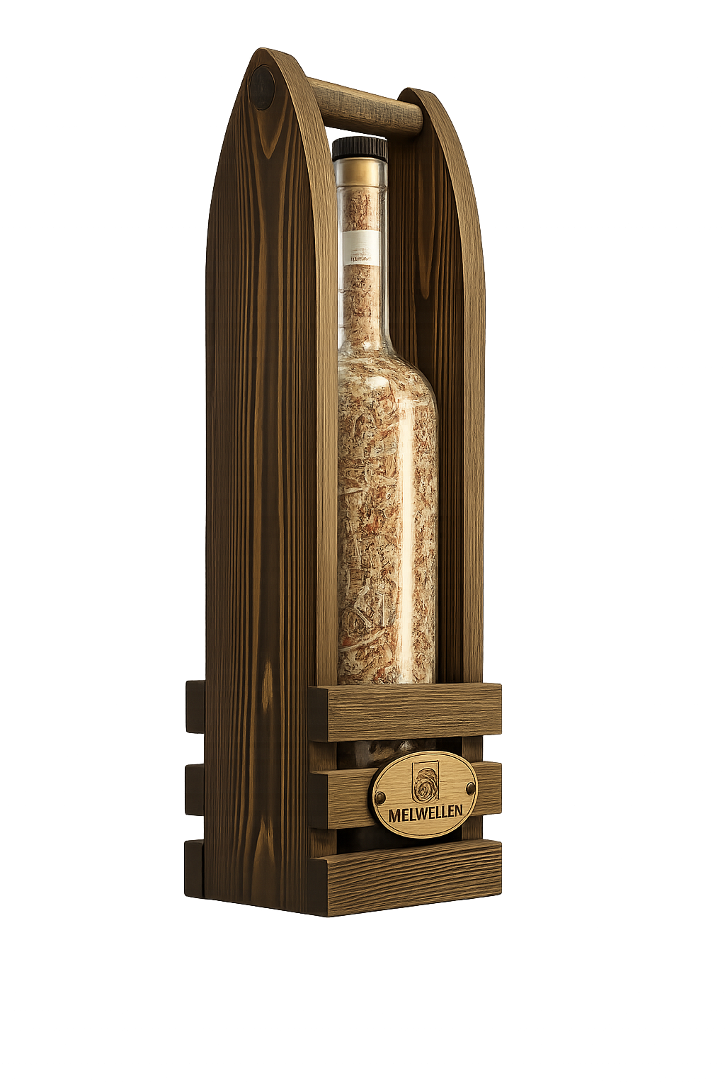 Карма Денег — вид сбоку, капсула в сосновом ларце